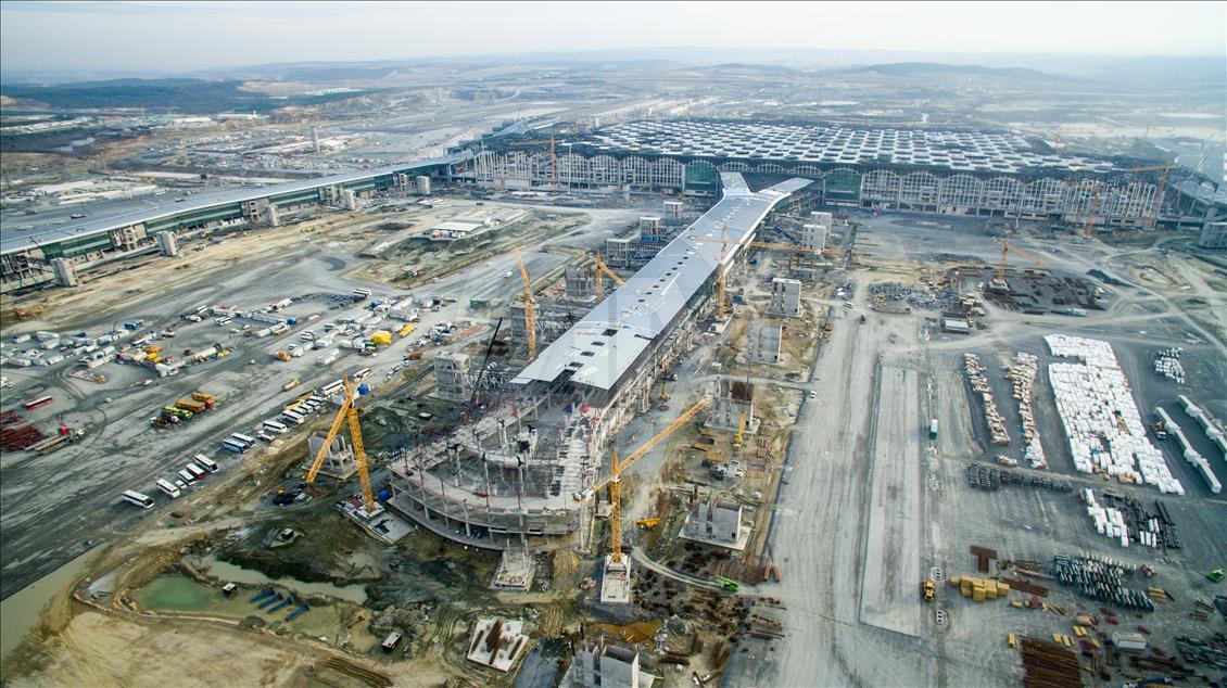 Третий аэропорт Стамбула построен на 73%