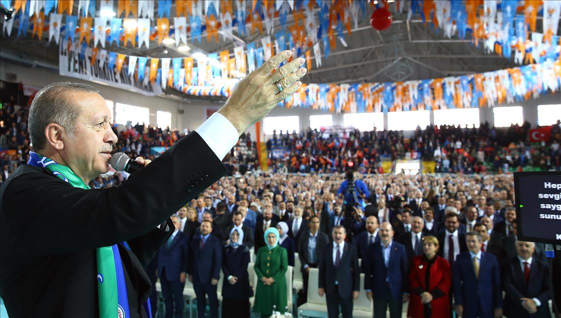 سخنرانی اردوغان در  استان ریزه