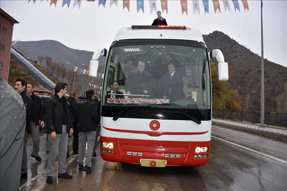 Cumhurbaşkanı Erdoğan Gümüşhane'de