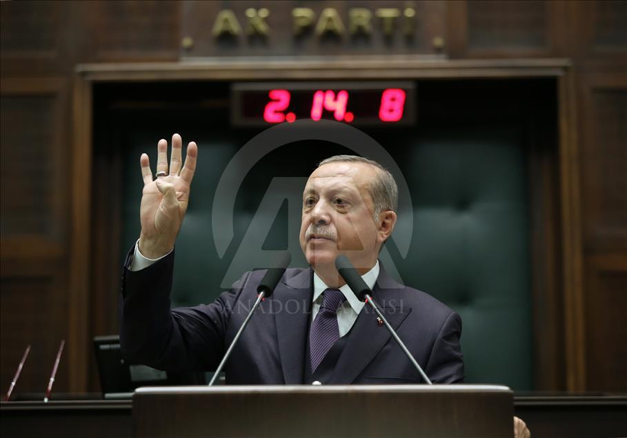 Erdoğan, AK Parti Grup Toplantısı'na katıldı 