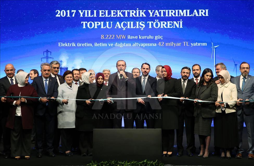 2017 Yılı Elektrik Yatırımları Toplu Açılış Töreni