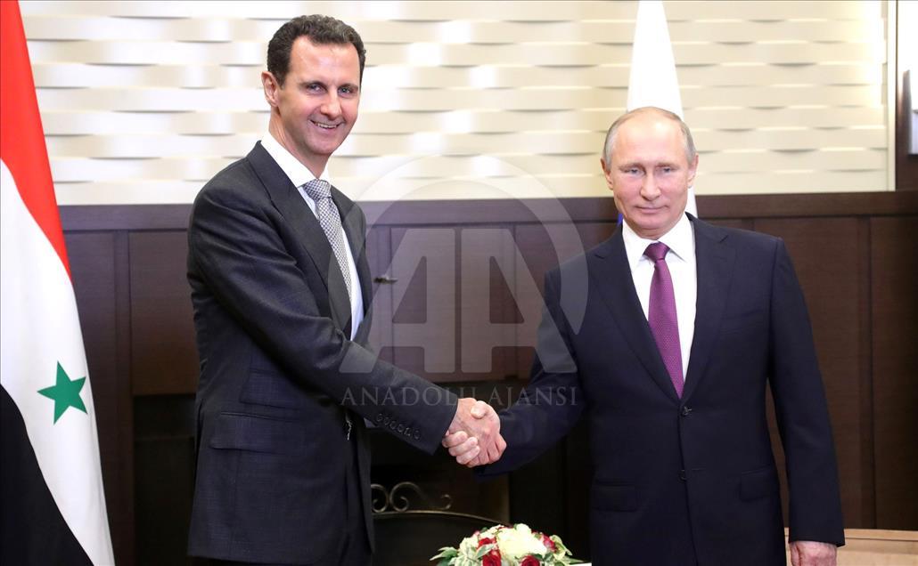 الكرملين يكشف عن لقاء بين بوتين والأسد في سوتشي
