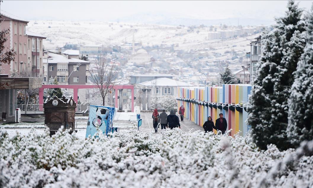 بارش برف در اوشاک ترکیه