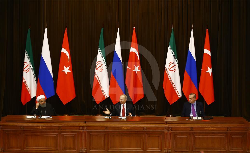 Turkish, Russian, Iranian presidents meet in Sochi

