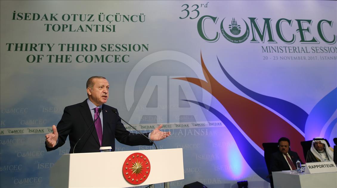 سخنرانی رئیس جمهور ترکیه در سی و سومین نشست «کومسک» در استانبول