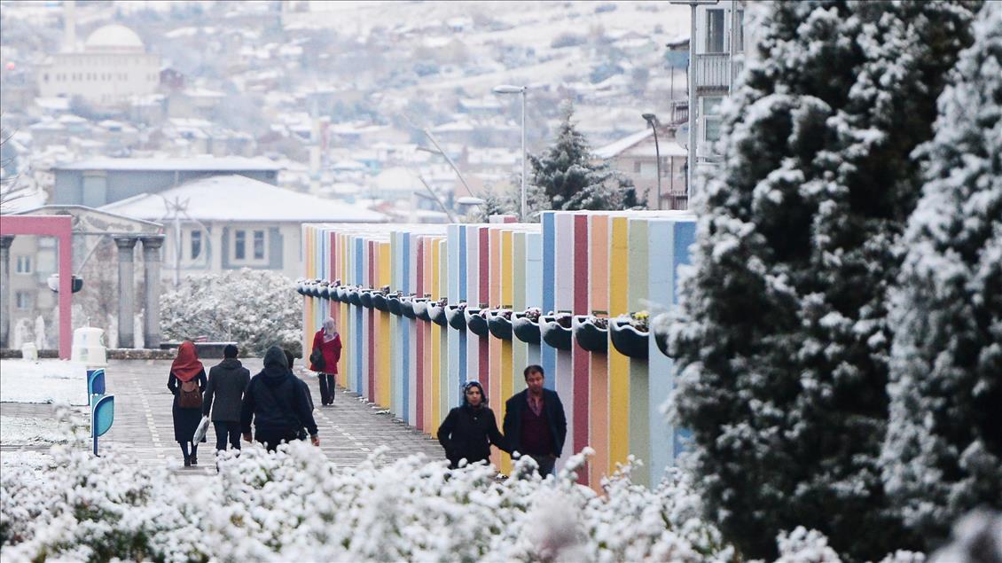 Turkey's Usak received season's first snowfall