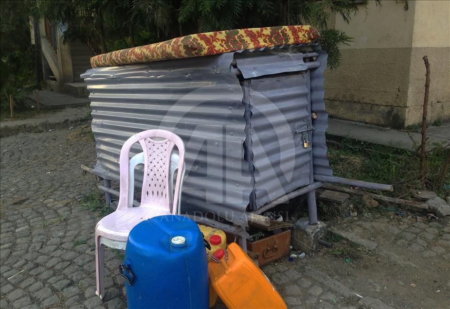 Etiyopya'da yoksulların yeni yaşam alanı teneke evler