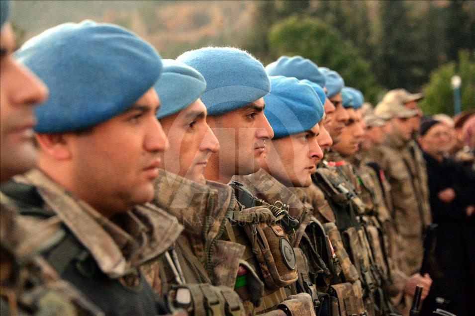 Komandolar El-Bab'a uğurlandı