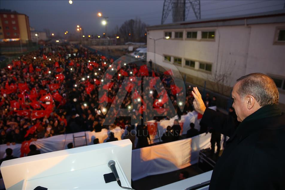 Cumhurbaşkanı ve AK Parti Genel Başkanı Erdoğan Iğdır'da