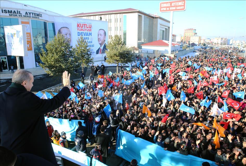 Cumhurbaşkanı Erdoğan Kars'ta