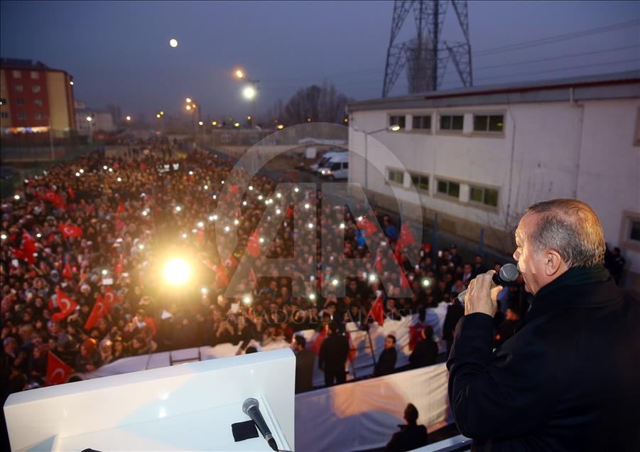 Cumhurbaşkanı ve AK Parti Genel Başkanı Erdoğan Iğdır'da