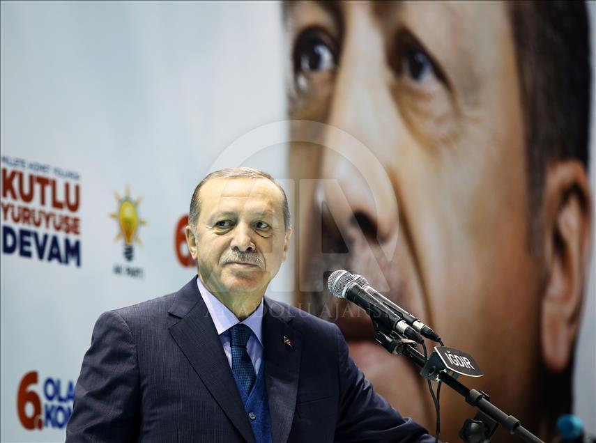 Cumhurbaşkanı ve AK Parti Genel Başkanı Erdoğan Iğdır'da