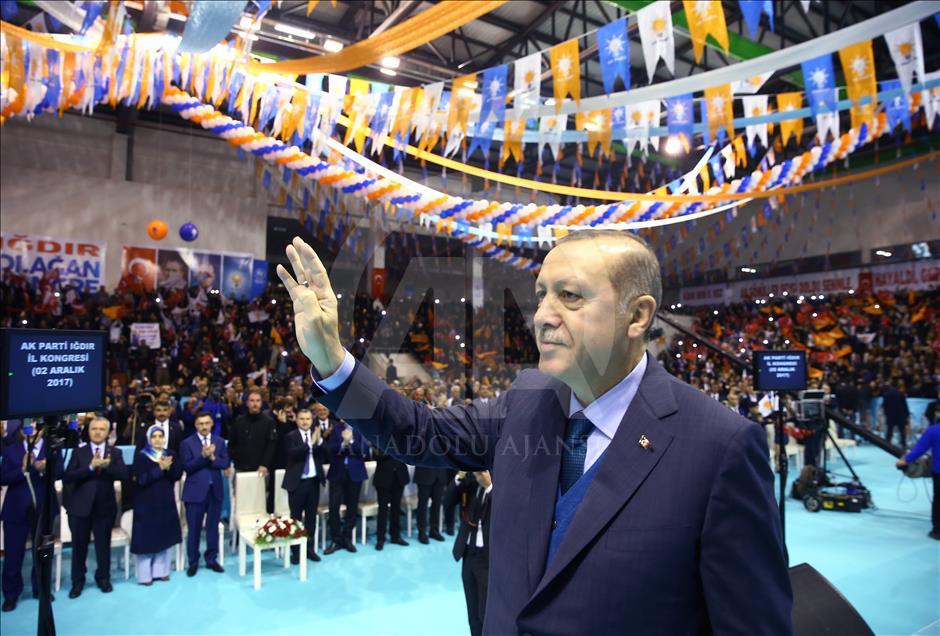 Cumhurbaşkanı ve AK Parti Genel Başkanı Erdoğan Iğdır'da