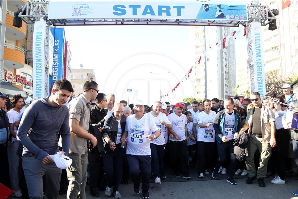 آغاز مسابقه بین‌المللی دو ماراتن در مرسین ترکیه
