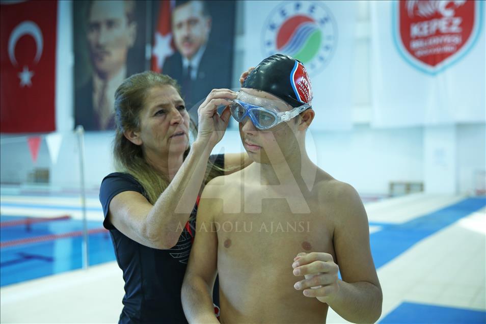 Down sendromlu Alperen'in gözü uluslararası şampiyonluklarda
