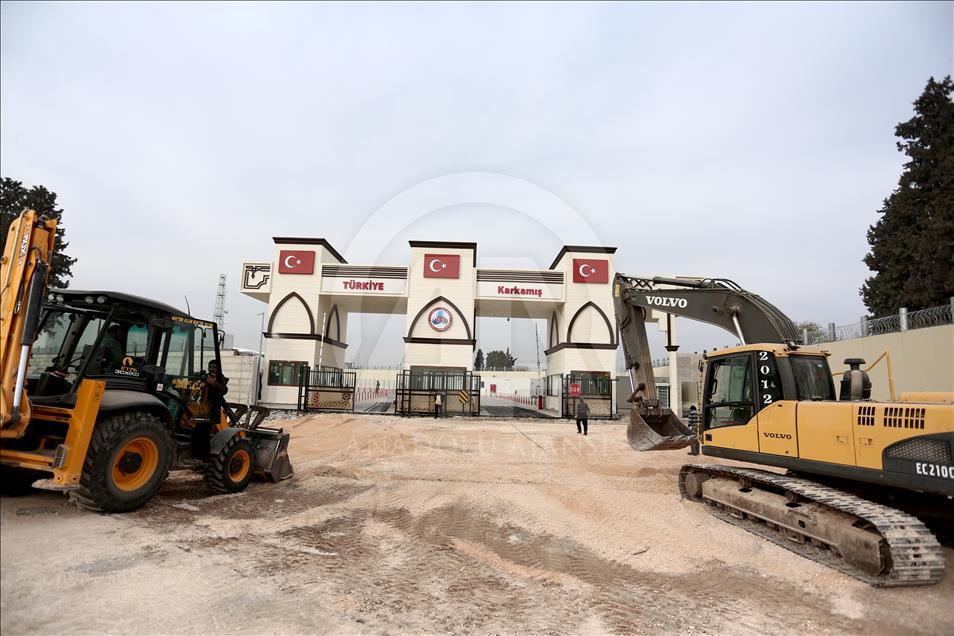 Karkamış Gümrük Kapısı'nda taşınma çalışmaları başladı