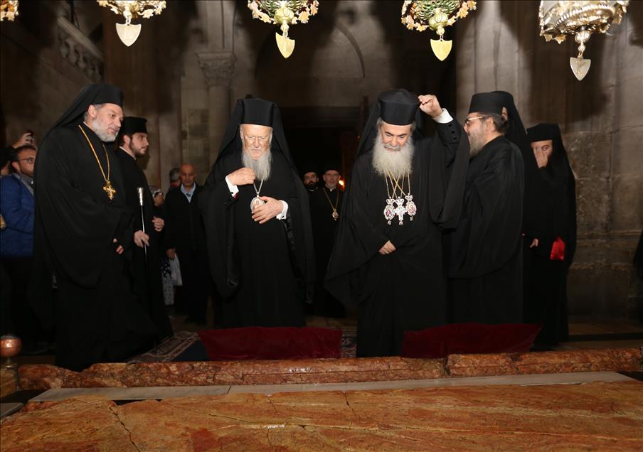 Fener Greek Patriarch Bartholomeos in Jerusalem