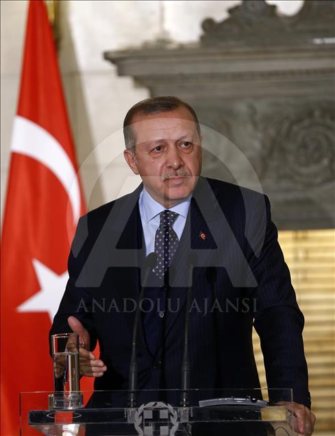 Cumhurbaşkanı Erdoğan Yunanistan'da