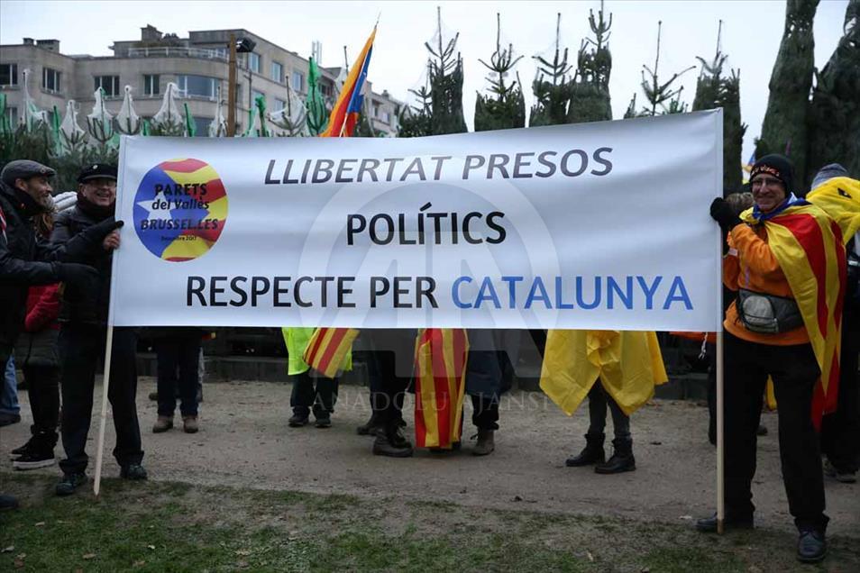 Independentismo catalán se manifiesta en Bruselas, Bélgica