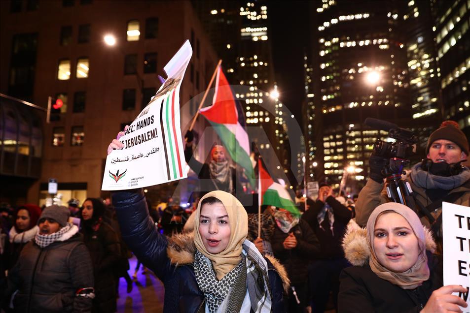 Chicago, protesta kundër vendimit të Trumpit për Jerusalemin