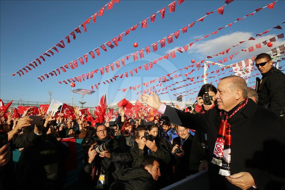 Cumhurbaşkanı Erdoğan Sivas'ta