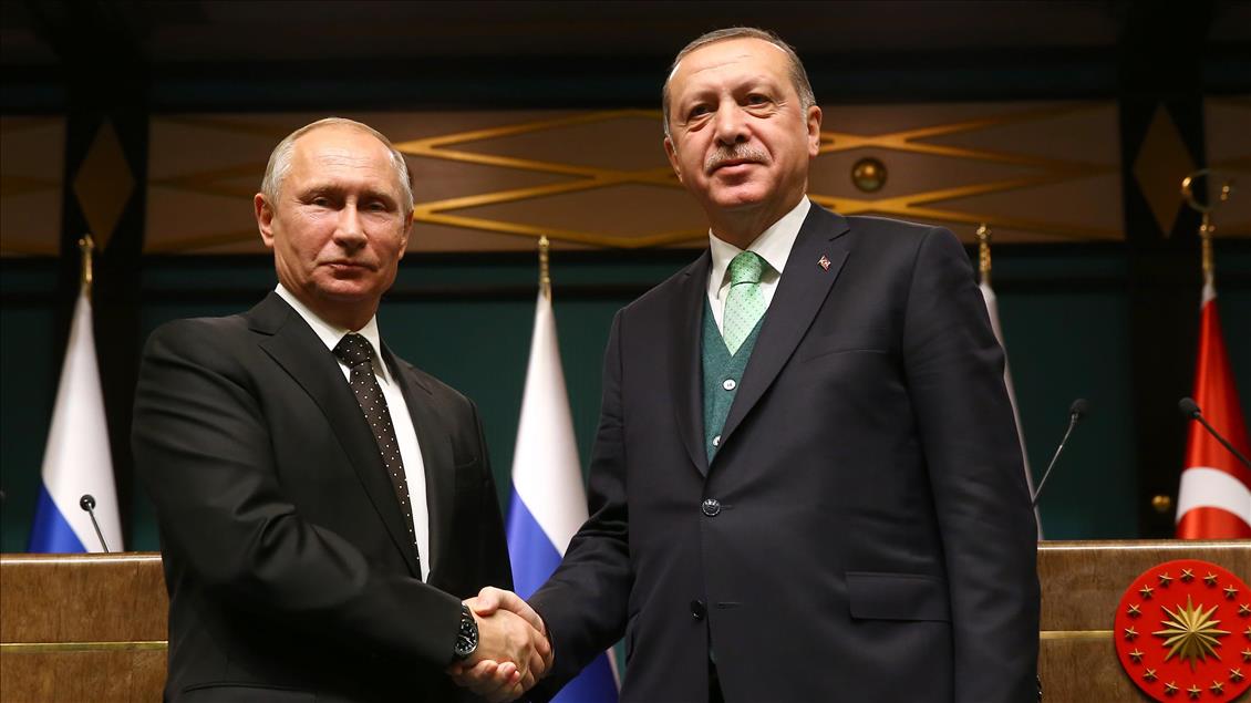 نشست خبری مشترک روسای جمهور ترکیه و روسیه در آنکارا