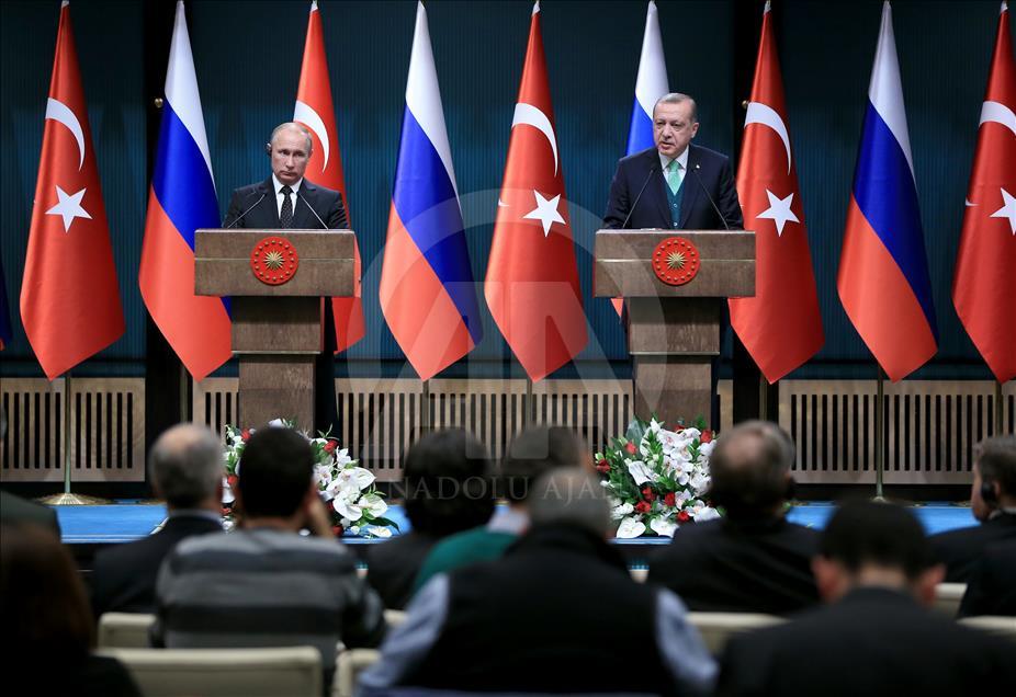 Erdoğan-Putin ortak basın toplantısı