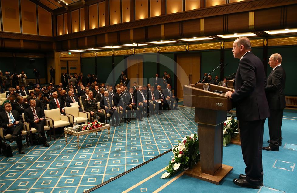 Erdoğan-Putin ortak basın toplantısı