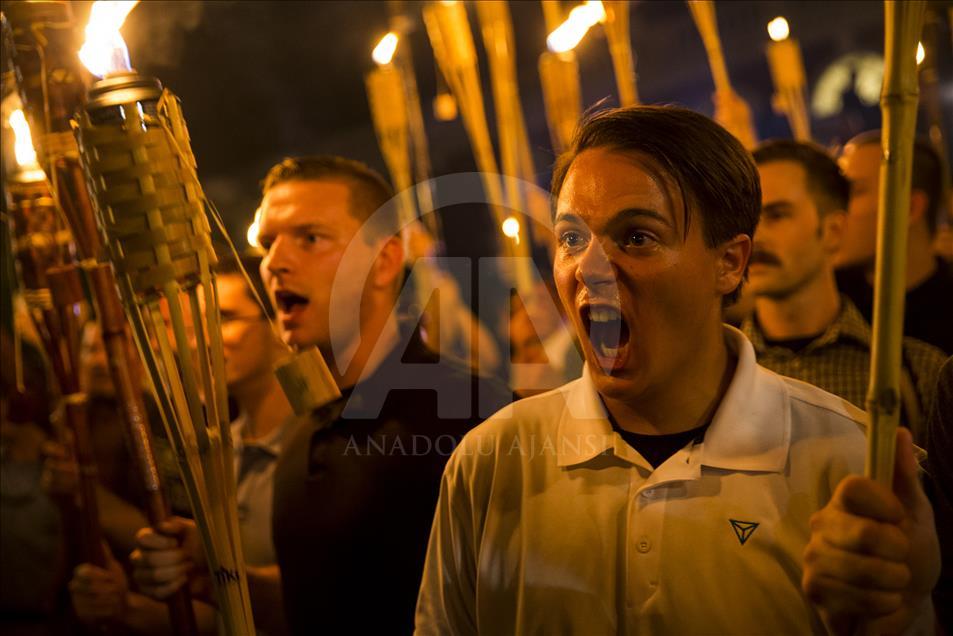 White Supremacists March with Torches in Charlottesville