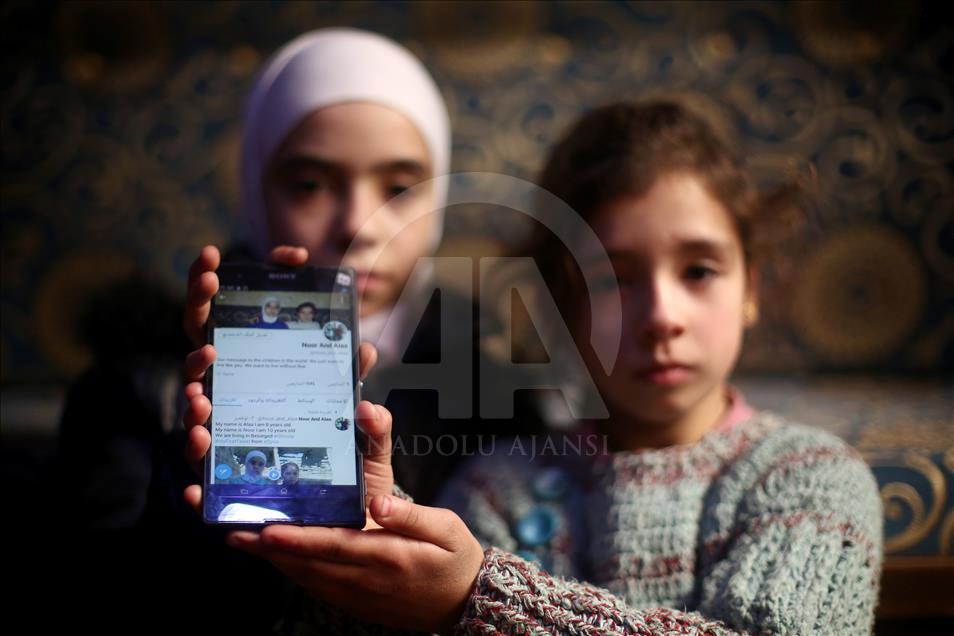 Halep'ten sonra Doğu Guta'nın sesini de çocuklar duyuruyor
