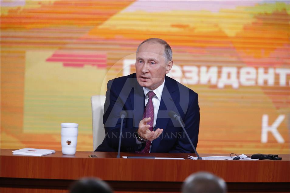 Rusya Devlet Başkanı Vladimir Putin'in yıllık basın toplantısı