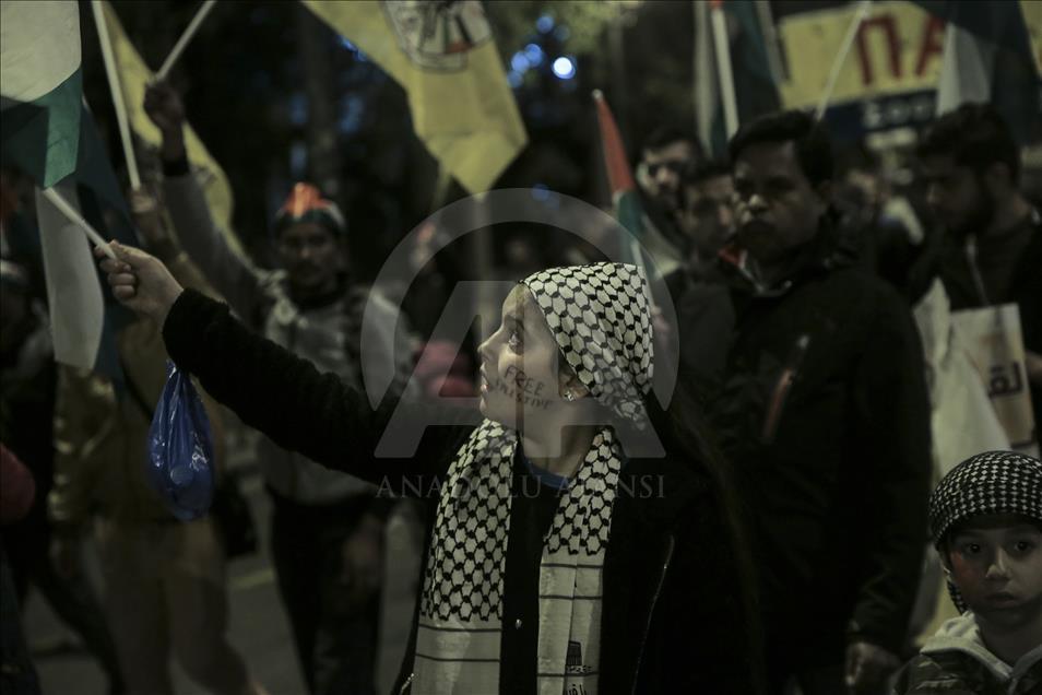 ABD'nin Kudüs kararı Atina'da protesto edildi