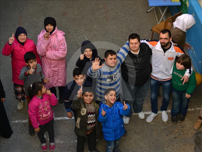 Down sendromlu Suriyeli çocuklara özel merkez 