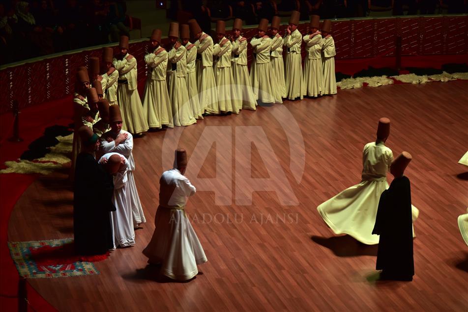 Thousands storm to see commemoration ceremony for Sufi mystic Rumi in Konya