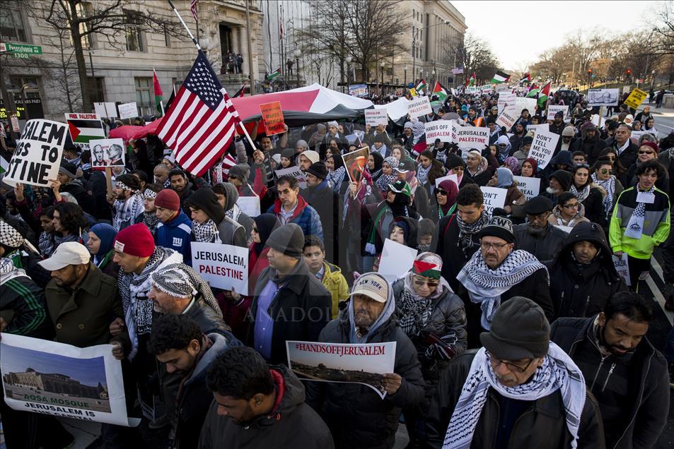 SHBA, protestë kundër vendimit për Kudsin në Washington