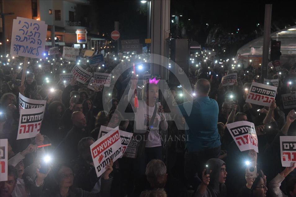 Des milliers d'Israéliens manifestent contre Netanyahu