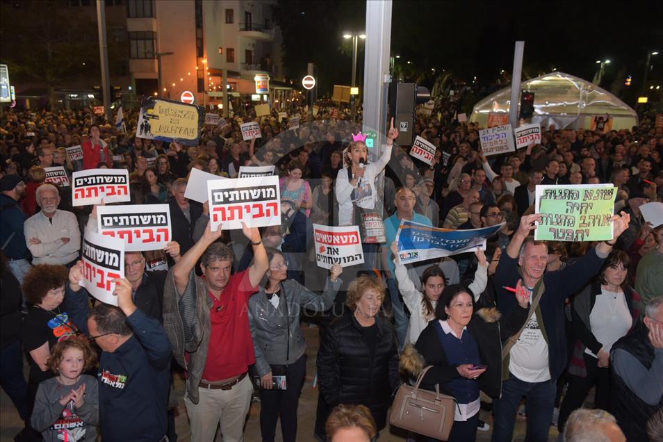 Des milliers d'Israéliens manifestent contre Netanyahu