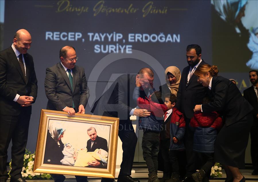 سخنرانی اردوغان در برنامه 18 دسامبر، روز جهانی مهاجران در آنکارا
