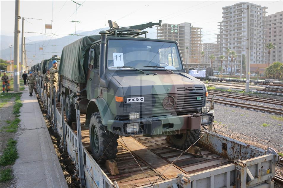 Bolu 2. Komando Tugayı'nda görev yapan 70 asker Suriye sınırına ulaştı 