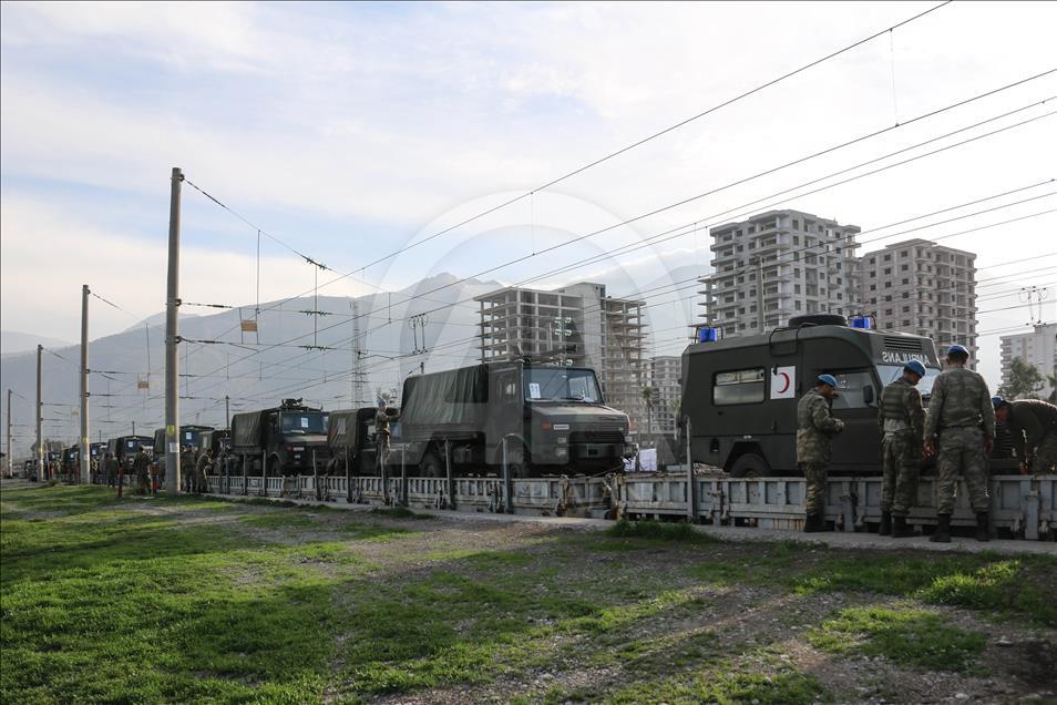 Bolu 2. Komando Tugayı'nda görev yapan 70 asker Suriye sınırına ulaştı 