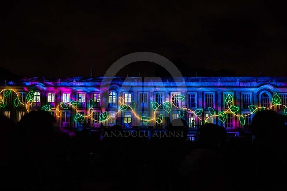 Espectáculo de luces en Bogotá
