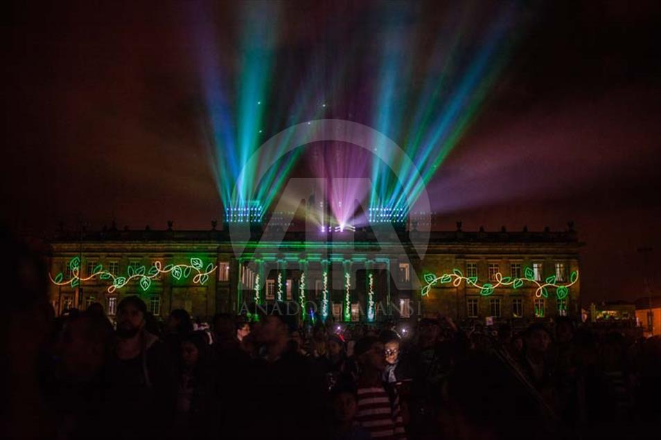 Espectáculo de luces en Bogotá