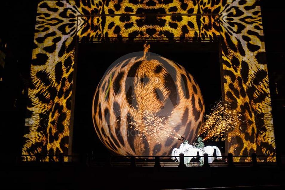 Espectáculo de luces en Bogotá