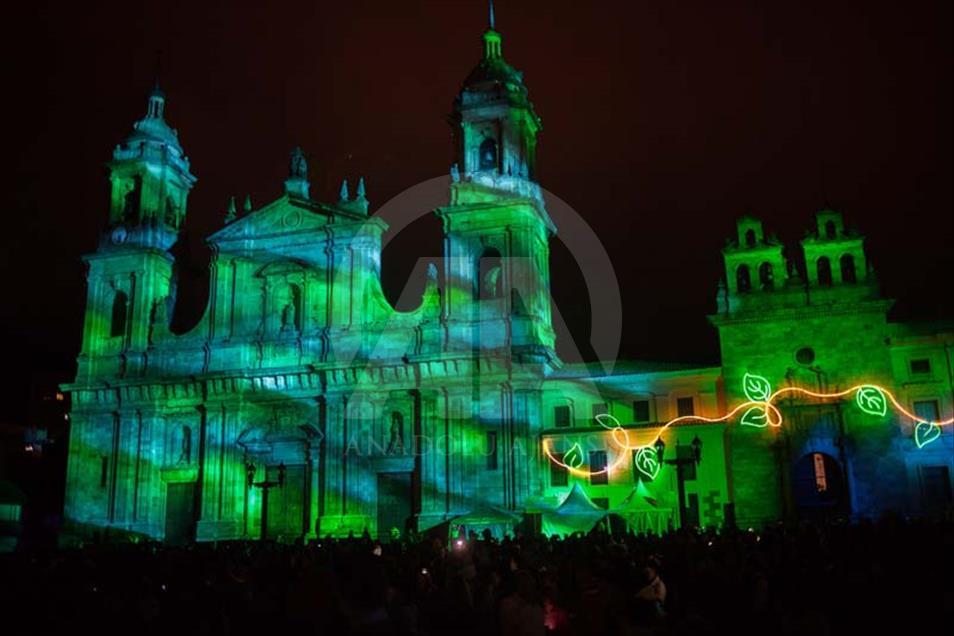 Espectáculo de luces en Bogotá