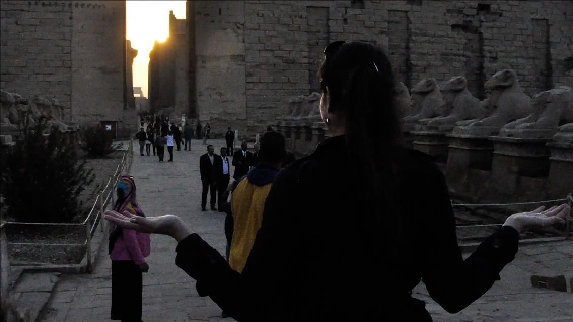 Winter solstice in Egypt's Karnak Temple attracts tourists