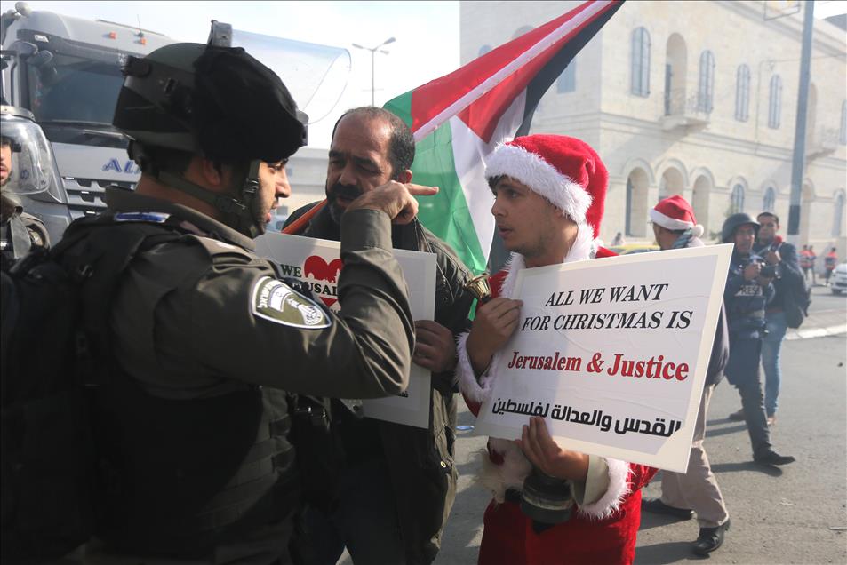 Protest against US decision to recognize Jerusalem as Israel's capital
