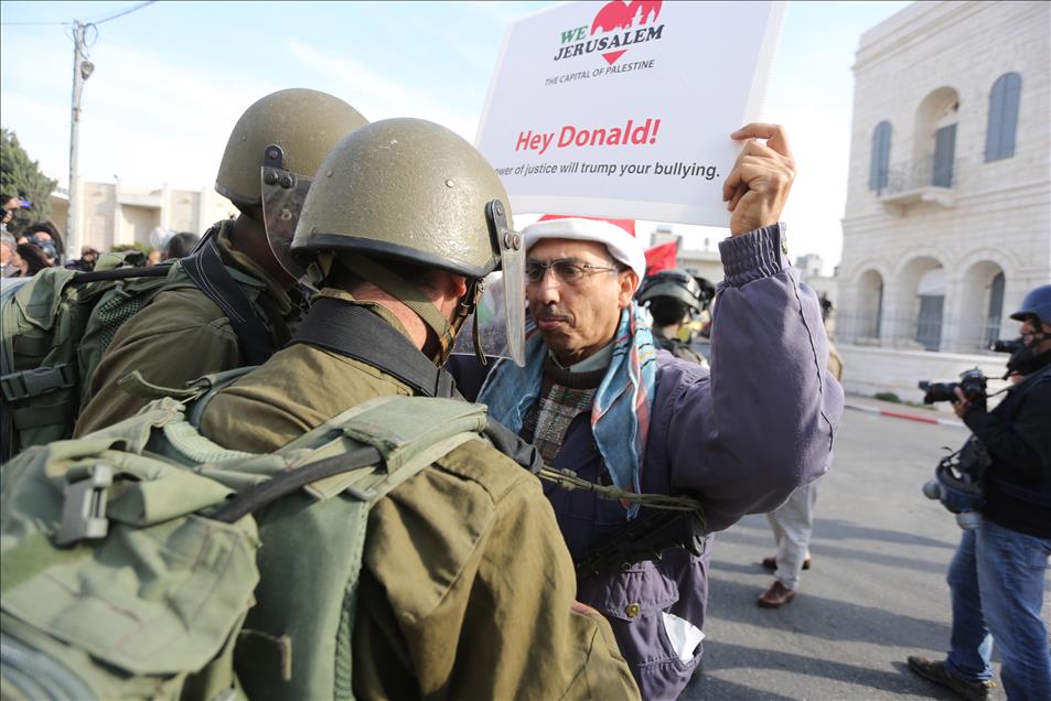 Protest against US decision to recognize Jerusalem as Israel's capital