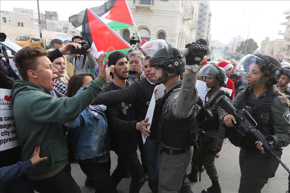Protest against US decision to recognize Jerusalem as Israel's capital