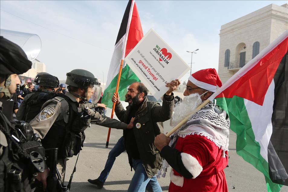 Protest against US decision to recognize Jerusalem as Israel's capital