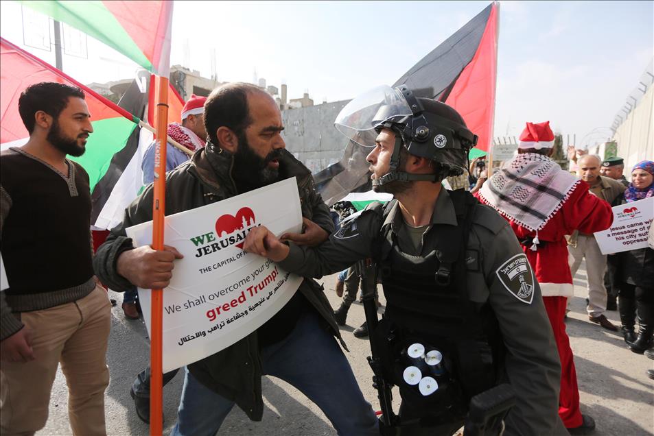 Protest against US decision to recognize Jerusalem as Israel's capital